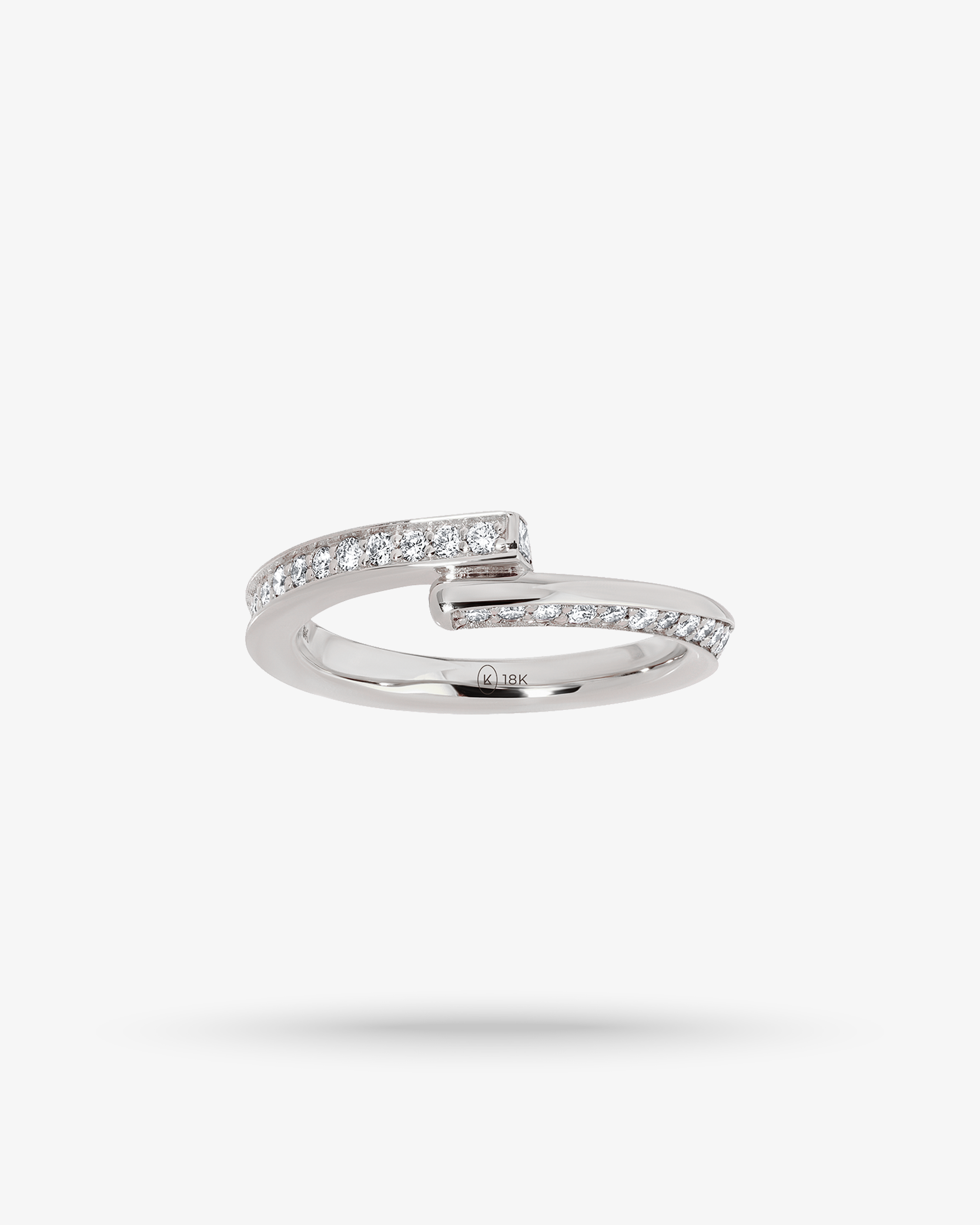 ☆nff☆ dotty romance ringwhite 4603206 Diamond Five-Stone Flower Ring 1/8 ct tw 10K White Gold
