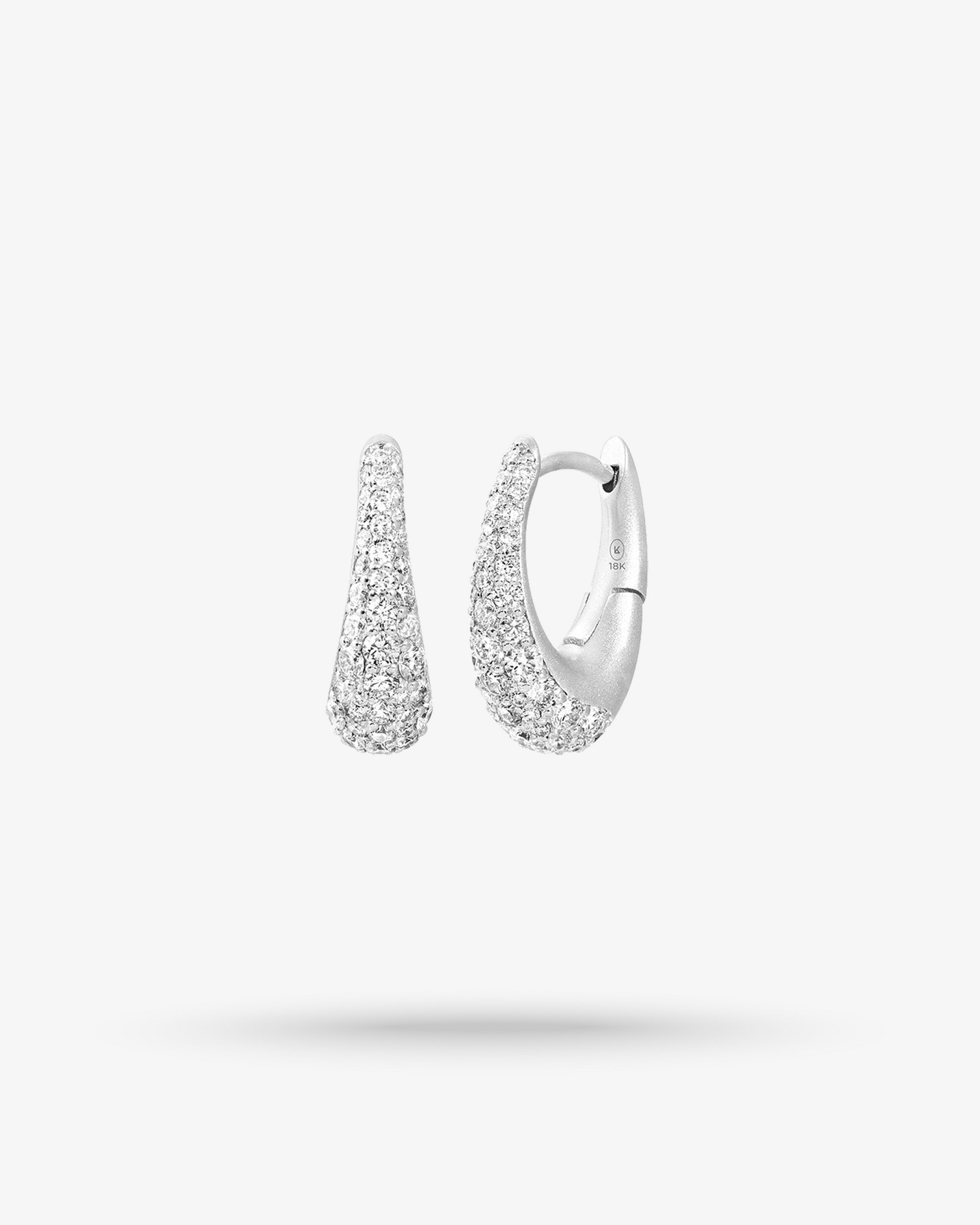 Courbeé Diamonds Hoop Earrings