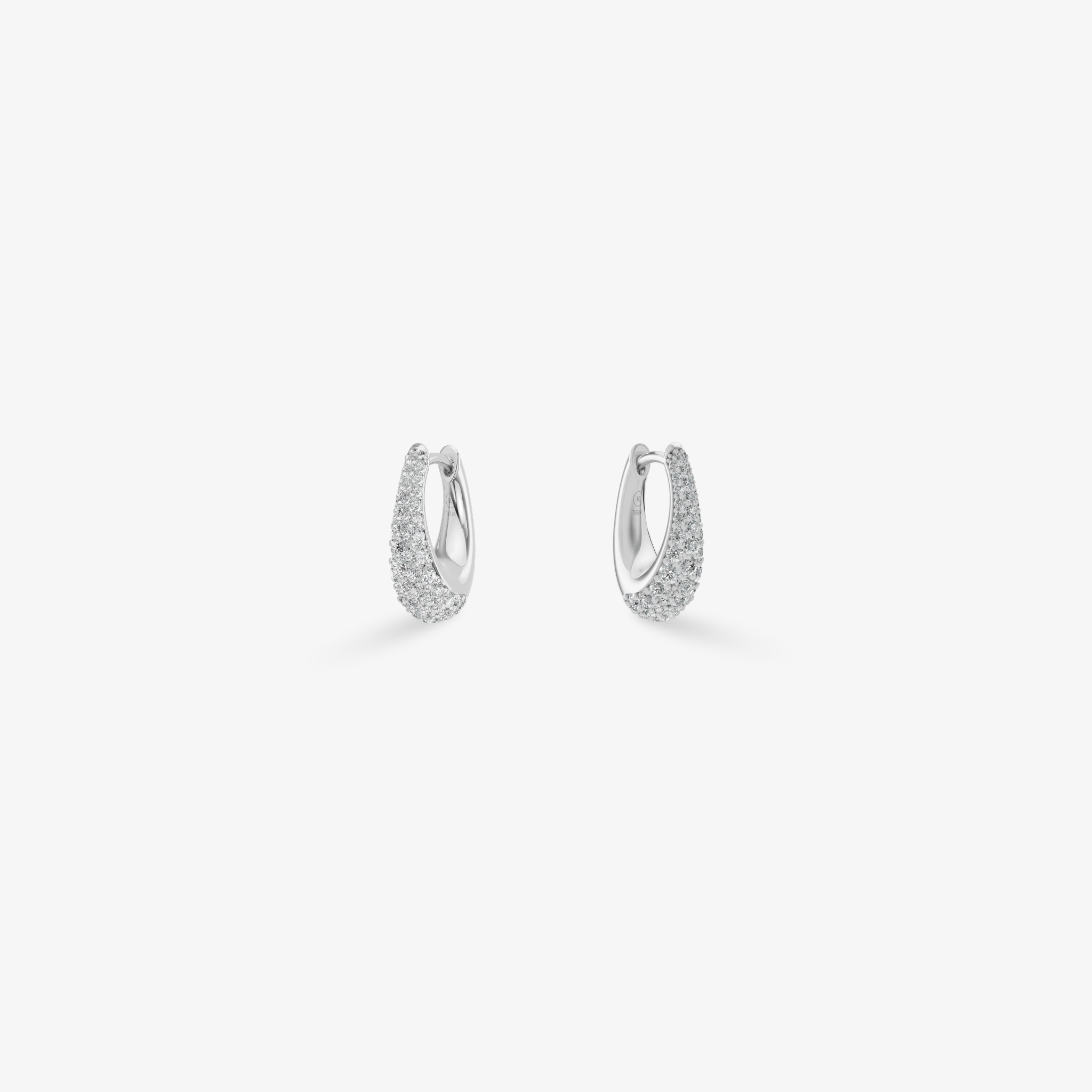 Courbeé Diamonds Mini Hoops